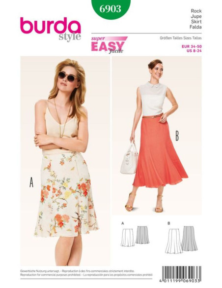 Modello di gonna - Burda 6903