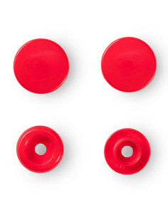 Set di 30 bottoni a pressione Color Snaps 12,4 mm - Rosso vivo 2