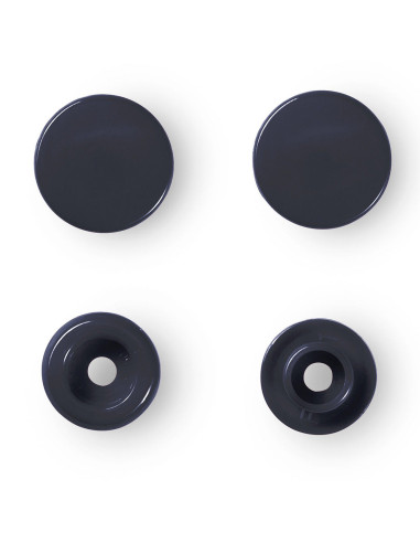 Set di 30 bottoni a pressione Color Snaps 12,4 mm - Blu marino