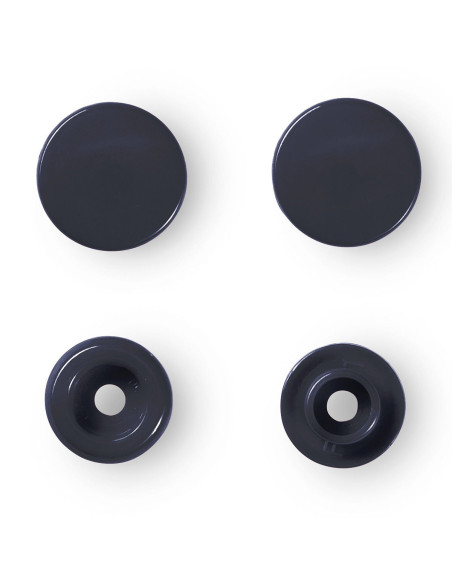 Set di 30 bottoni a pressione Color Snaps 12,4 mm - Blu marino