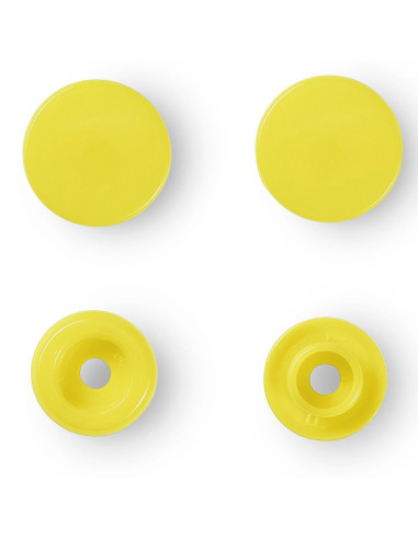 Set di 30 bottoni a pressione Color Snaps 12,4 mm - Giallo chiaro