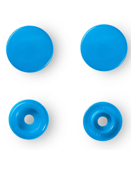 Set di 30 bottoni a pressione Color Snaps 12,4 mm - Blu