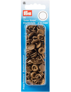 Set di 30 bottoni a pressione Color Snaps 12,4 mm - Oro