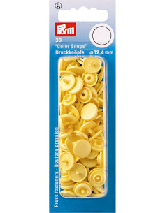 Set di 30 bottoni a pressione Color Snaps 12,4 mm - Banana