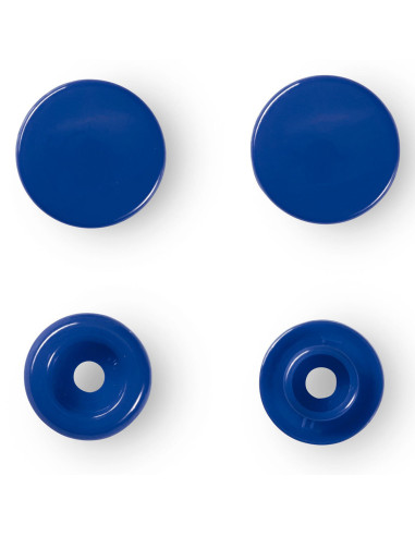 Set di 30 bottoni a pressione Color Snaps 12,4 mm - Blu reale