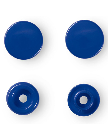 Set di 30 bottoni a pressione Color Snaps 12,4 mm - Blu reale