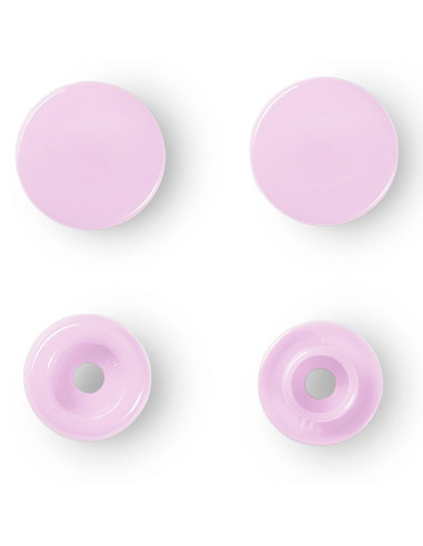 Set di 30 bottoni a pressione Color Snaps 12,4 mm - Rosa