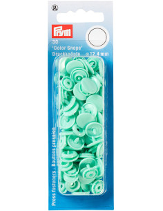 Set di 30 bottoni a pressione Color Snaps 12,4 mm - Menta