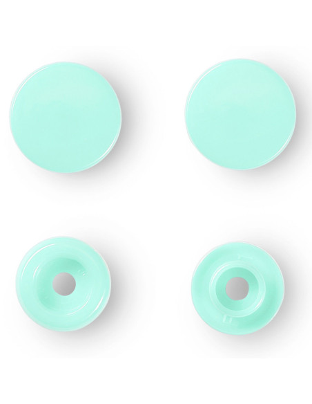 Set di 30 bottoni a pressione Color Snaps 12,4 mm - Menta