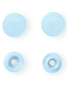 Set di 30 bottoni a pressione Color Snaps 12,4 mm - Azzurro chiaro 2