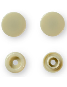 Set di 30 bottoni a pressione Color Snaps 12,4 mm - Beige 2