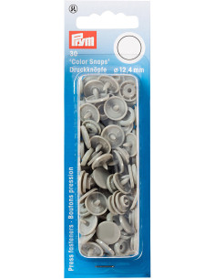 Set di 30 bottoni a pressione Color Snaps 12,4 mm - Grigio