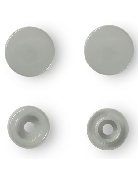 Set di 30 bottoni a pressione Color Snaps 12,4 mm - Grigio