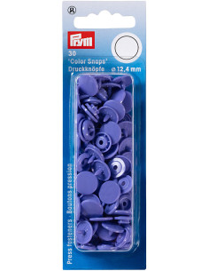 Set di 30 bottoni a pressione Color Snaps 12,4 mm - Lilla