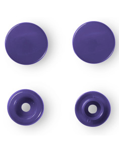 Set di 30 bottoni a pressione Color Snaps 12,4 mm - Viola scuro 2