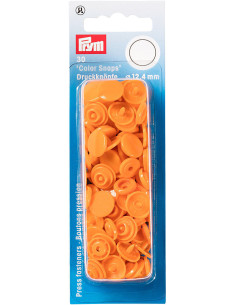 Set di 30 bottoni a pressione Color Snaps 12,4 mm - Arancione