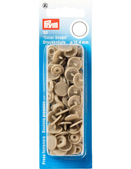 Set di 30 bottoni a pressione Color Snaps 12,4 mm - Champagne