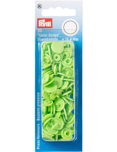 Set di 30 bottoni a pressione Color Snaps 12,4 mm - Verde mela