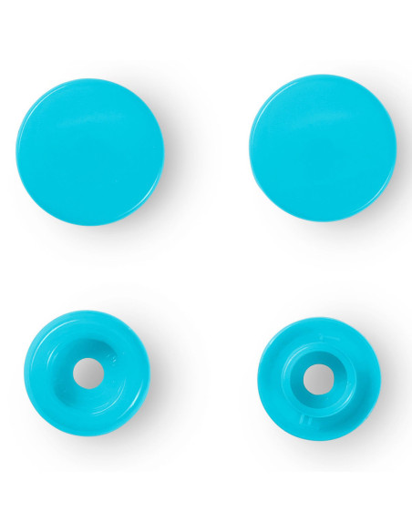 Set di 30 bottoni a pressione Color Snaps 12,4 mm - Turchese scuro