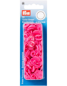 Set di 30 bottoni a pressione Color Snaps 12,4 mm - Fucsia