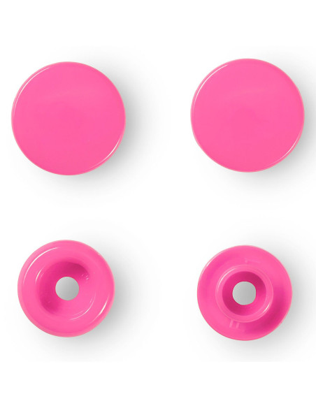 Set di 30 bottoni a pressione Color Snaps 12,4 mm - Fucsia