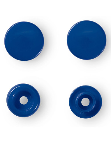 Set di 30 bottoni a pressione Color Snaps 12,4 mm - Blu scuro