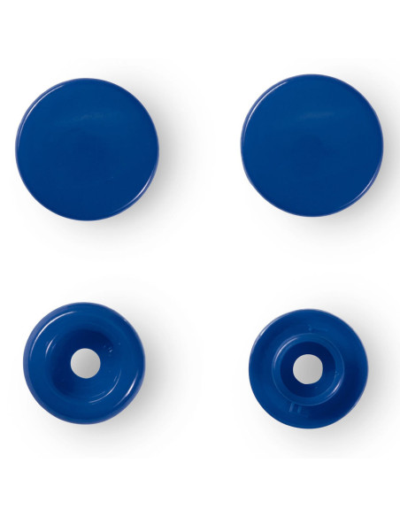 Set di 30 bottoni a pressione Color Snaps 12,4 mm - Blu scuro