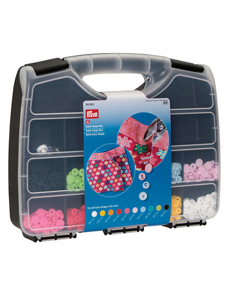 Scatola di 300 bottoni a pressione Color Snaps 12,4 mm