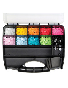 Scatola di 300 bottoni a pressione Color Snaps 12,4 mm 2