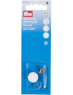 Kit di strumenti per l'applicazione di bottoni a pressione Color Snaps 12,4 mm