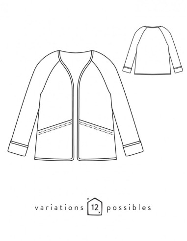 Modello di giacca Absolu - Atelier Scämmit