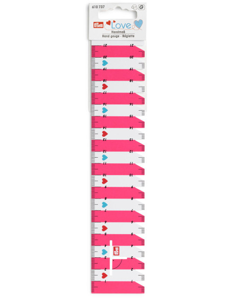 Righello per pieghe e orli - Rosa fucsia