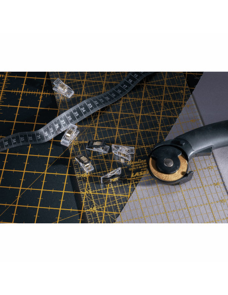 Set di 30 mollette per tessuti - Nero e trasparente