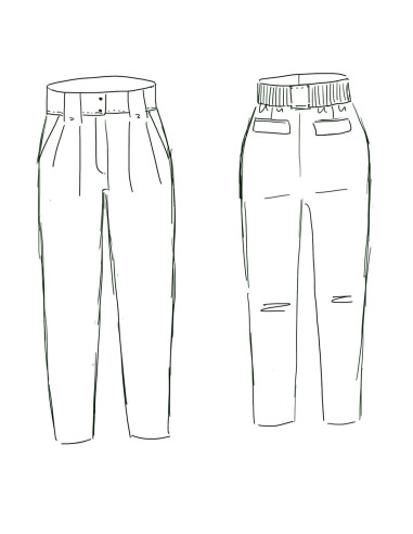 Modello di pantaloni Belem - Maison Fauve