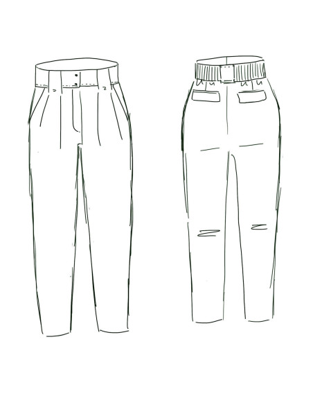 Modello di pantaloni Belem - Maison Fauve