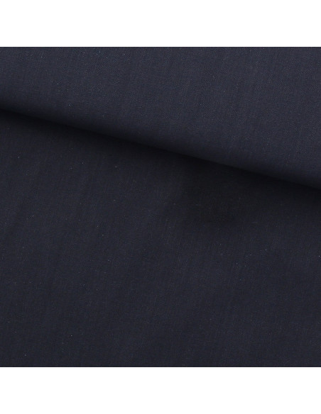 Tessuto cotone sashiko unito Olympus - Blu marino