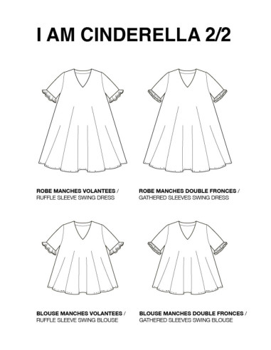 Modello per top, abito Cinderella - I am patterns