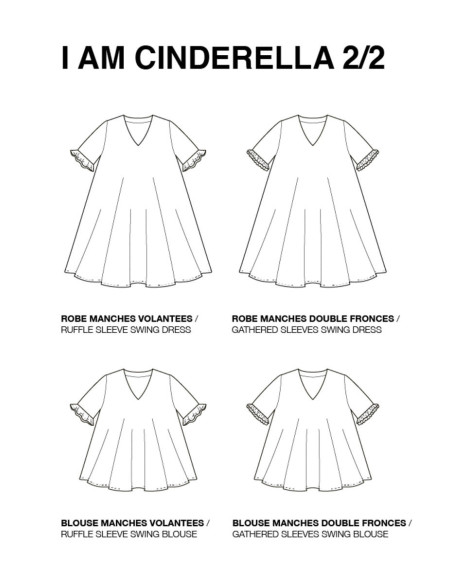 Modello per top, abito Cinderella - I am patterns