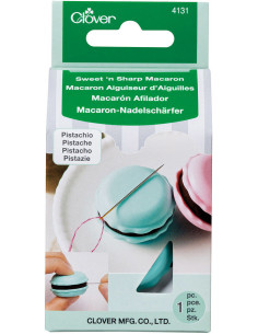 Macaron affilatore di aghi e portaghi - Pistacchio