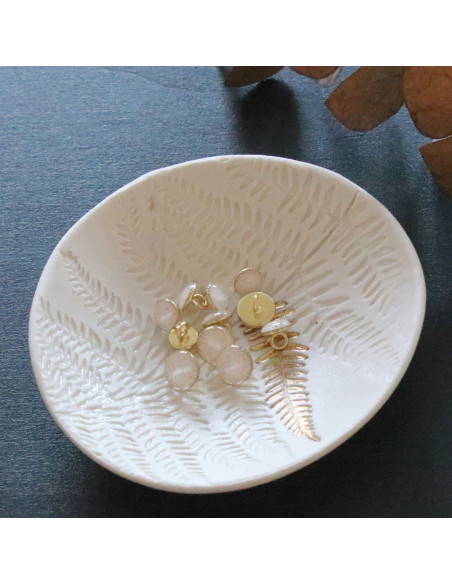 Bottone di stivaletto glitterato oro - Bianco sporco