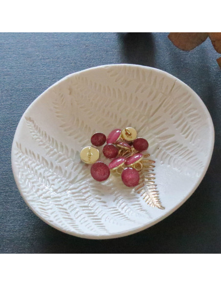 Bottone di stivaletto glitterato oro - Fucsia