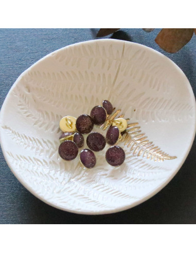 Stivaletto con paillettes dorate - Viola