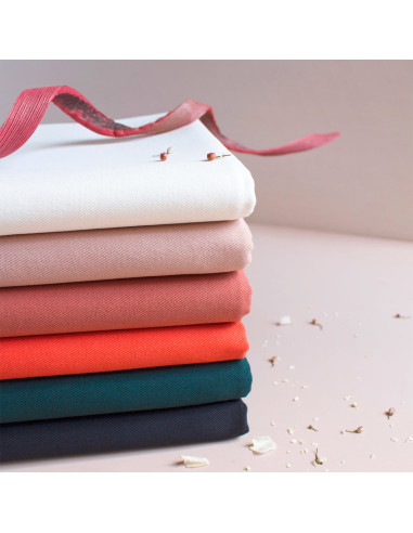 Tessuto gabardine di cotone Chestnut - Atelier Brunette