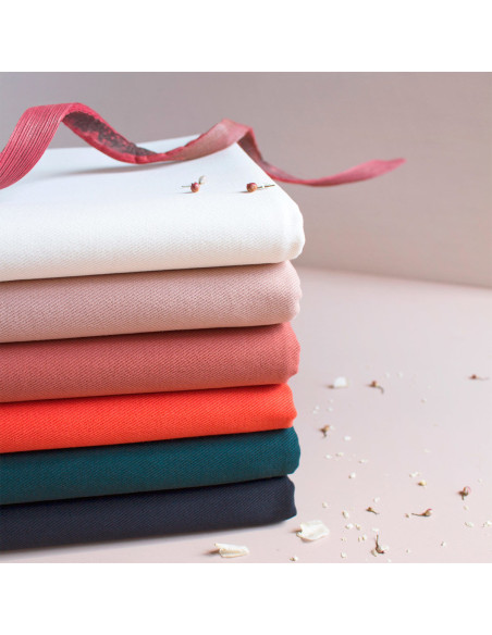 Tessuto gabardine di cotone Chestnut - Atelier Brunette