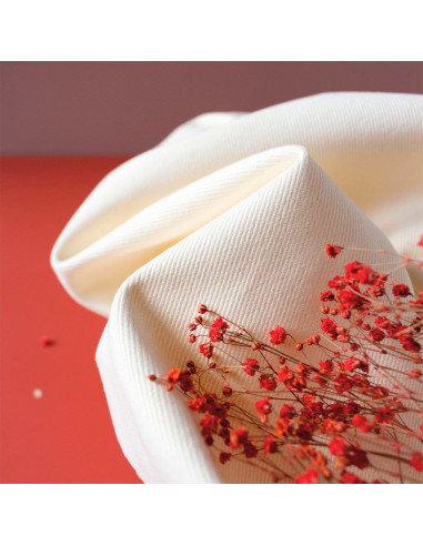 Tessuto gabardine di cotone Off-white - Atelier Brunette