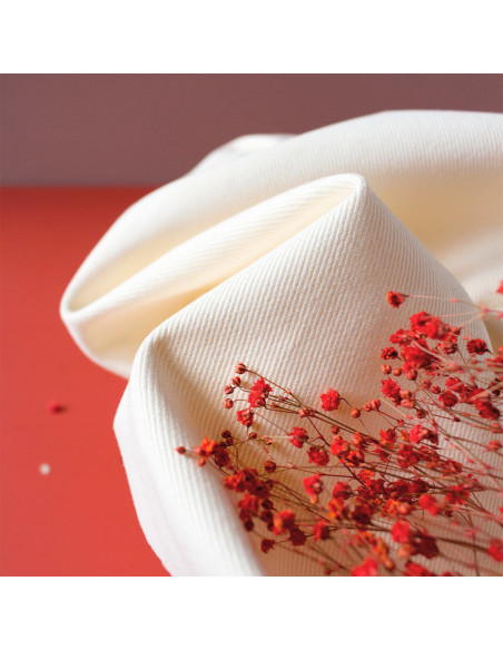 Tessuto gabardine di cotone Off-white - Atelier Brunette