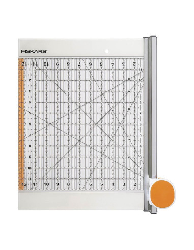 Taglierina rotativa combinata & righello 12" x 12" Fiskars
