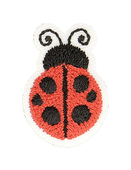 Toppa termoadesiva coccinella - Rosso