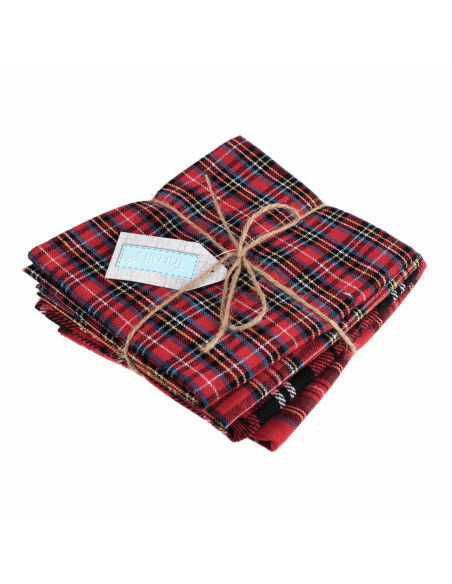 Set di 4 coupon Fat Quarter - Tartan