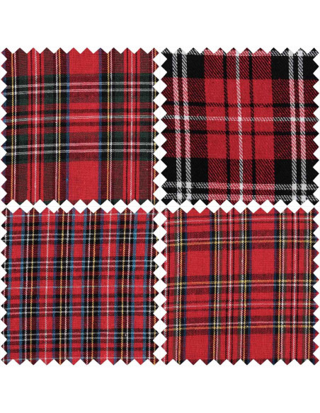 Set di 4 coupon Fat Quarter - Tartan